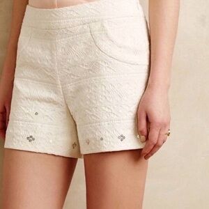 Elevenses Cream High Waist Women's Shorts